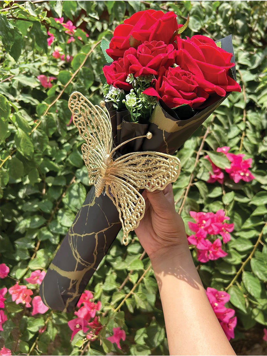 Red Rose Butterfly Bouquet