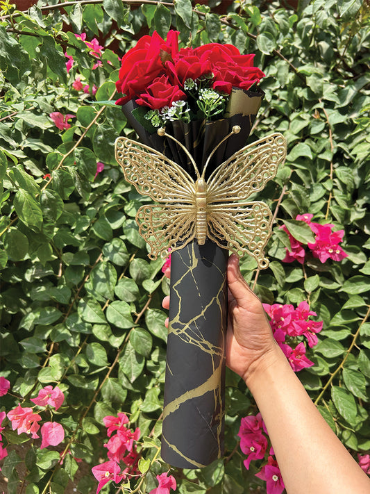 Red Rose Butterfly Bouquet