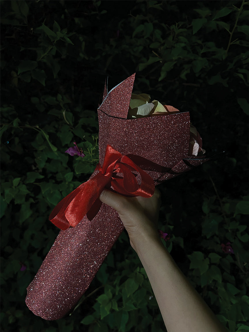 Multicolor Rose Glitter Bouquet