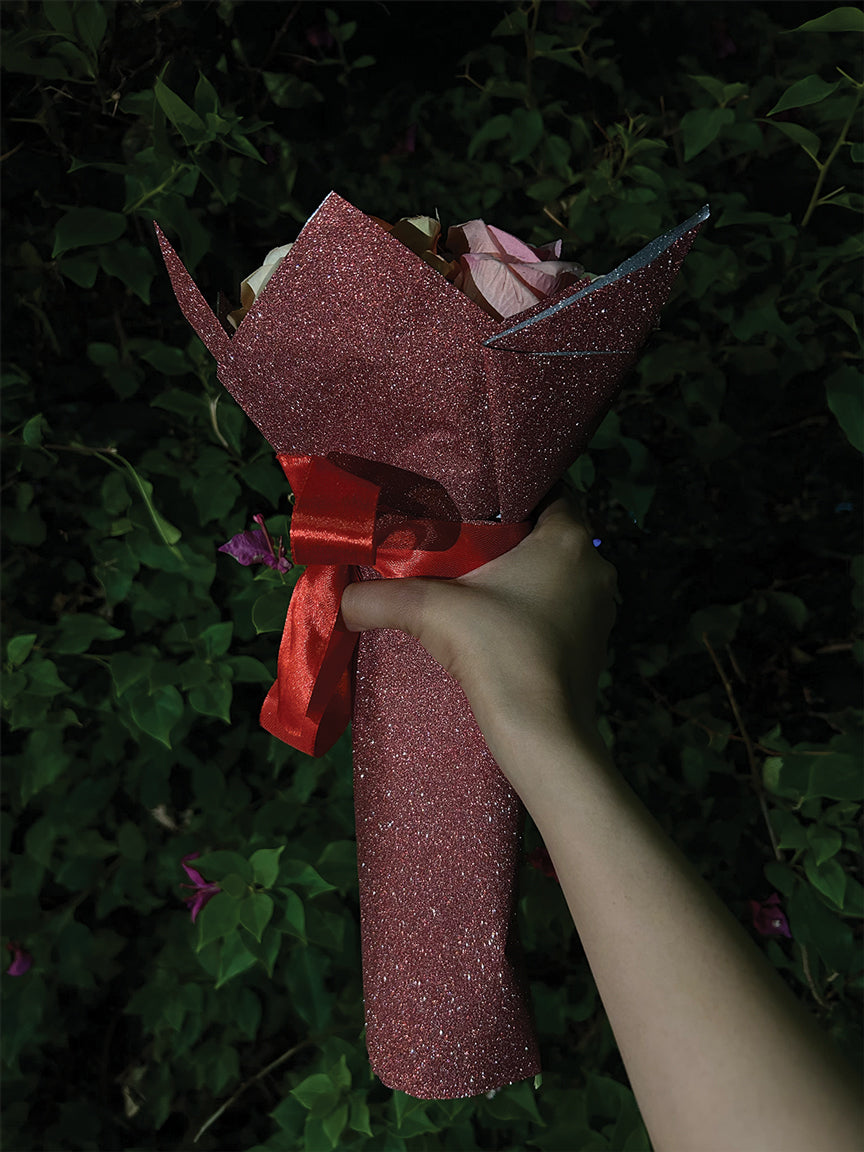 Multicolor Rose Glitter Bouquet