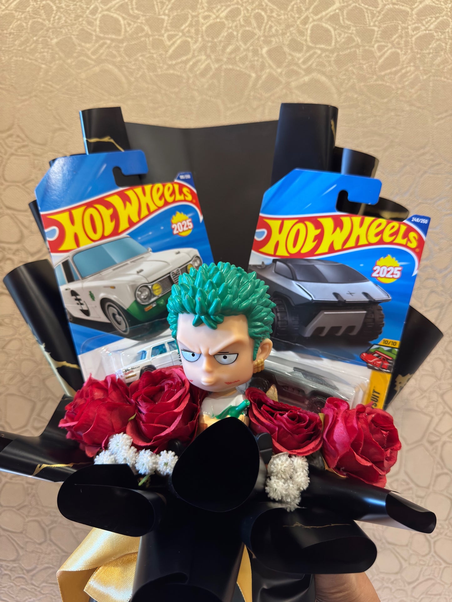 Zoro and Hot Wheels Bouquet – Built for Fighters and Dreamers