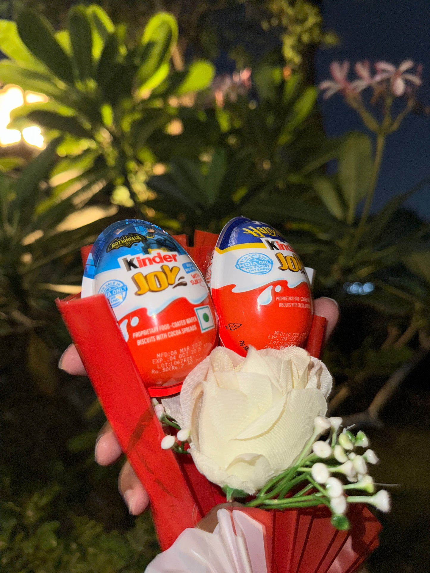 Harry Potter & Batman Batwheels Kinder Joy Duo Bouquet – A Magical Meets Heroic Surprise