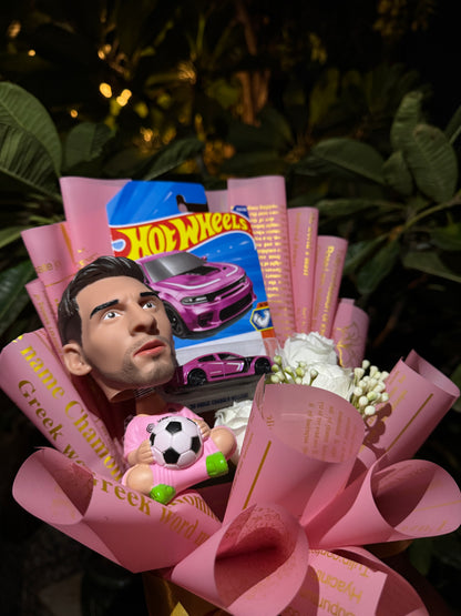 Lionel Messi × Hot Wheels Dodge Charger Bouquet – The Pink Power Edition
