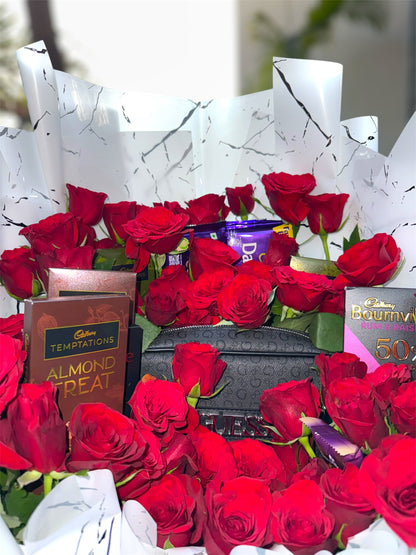 Luxury in Bloom – The Ultimate Premium Guess Bag Gift Bouquet