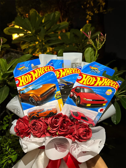 Hot Wheels Bouquet – Triple Racer Red Rose Edition
