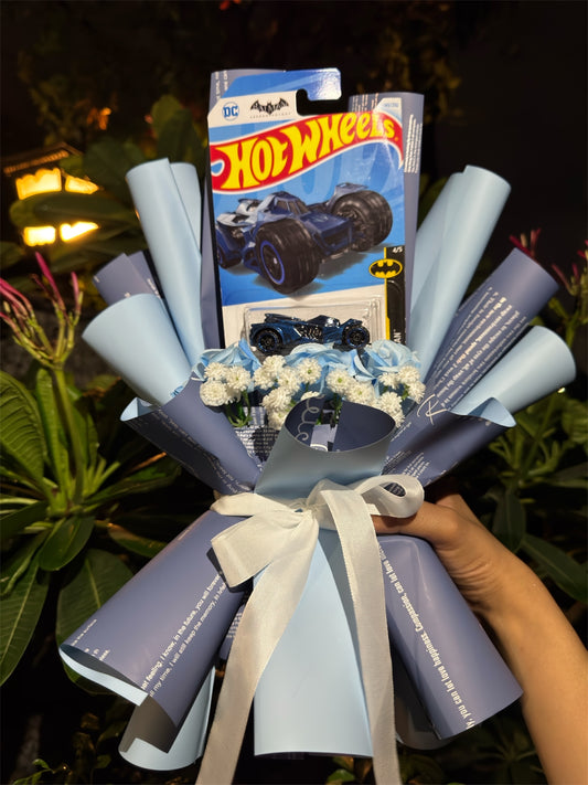 Hot Wheels Bouquet – Arkham Knight Batmobile Blue Luxe