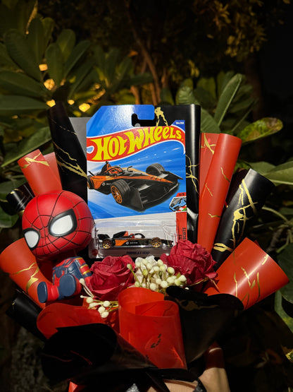 The Hot Wheels Formula E Gen 3 × Spider-Man Bouquet – The Power Play Edition [ Limited Edition ]