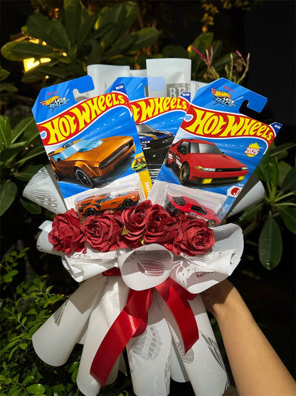Hot Wheels Bouquet – Triple Racer Red Rose Edition
