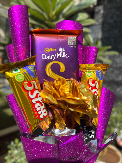 Purple Bliss Chocolate Bouquet