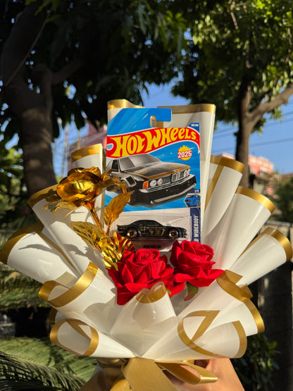 The Hot Wheels Bouquet BMW Legacy in Gold – for Classy Car Lovers