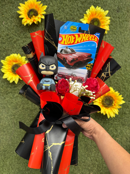 The Rarest Limited Editon Batman Hot Wheels Bouquet - Red TV Series Batmobile Edition