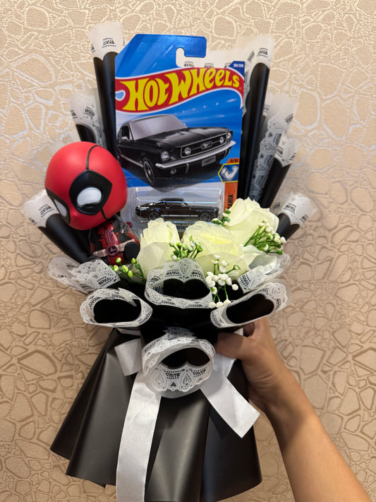 1967 Mustang x Deadpool Hot Wheels Premium Bouquet – Rebel Vintage Editio