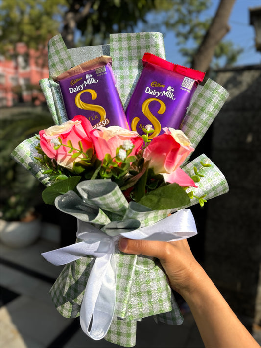 Roses and Richness Bouquet - Dairy Milk Silk Edition