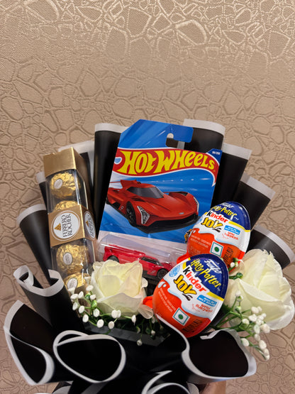 Hot Wheels Bouquet-Sweet & Speedy Surprise Bouquet