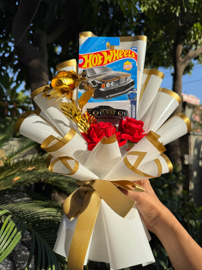 The Hot Wheels Bouquet BMW Legacy in Gold – for Classy Car Lovers