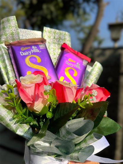 Roses and Richness Bouquet - Dairy Milk Silk Edition