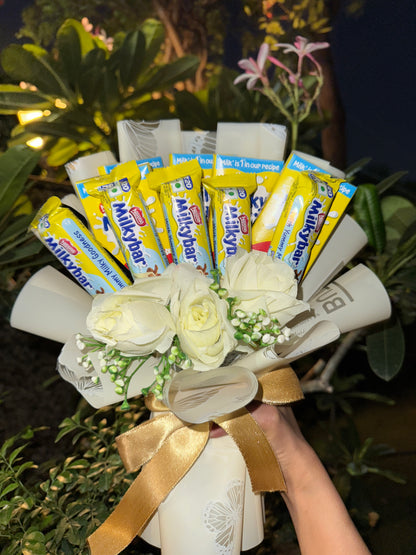 Milky Bar Chocolate Bouquet - Sweet, Simple & Perfectly Delightful