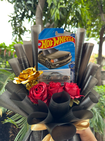 Hot Wheels Bouquet – ’89 Mercedes-Benz 560 SEC AMG | Noir Gold Edition