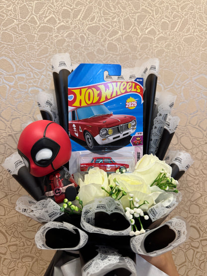 Deadpool Hot Wheels Premium Bouquet – Crimson Cruise Edition