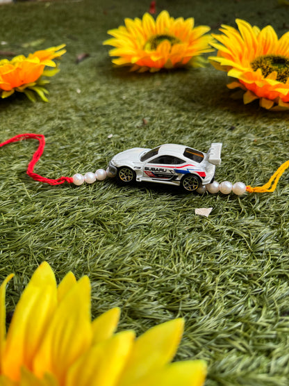 White Hot Wheels Rakhi