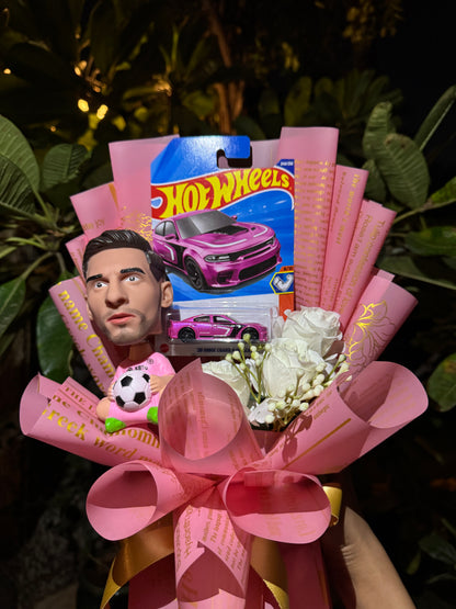 Lionel Messi × Hot Wheels Dodge Charger Bouquet – The Pink Power Edition