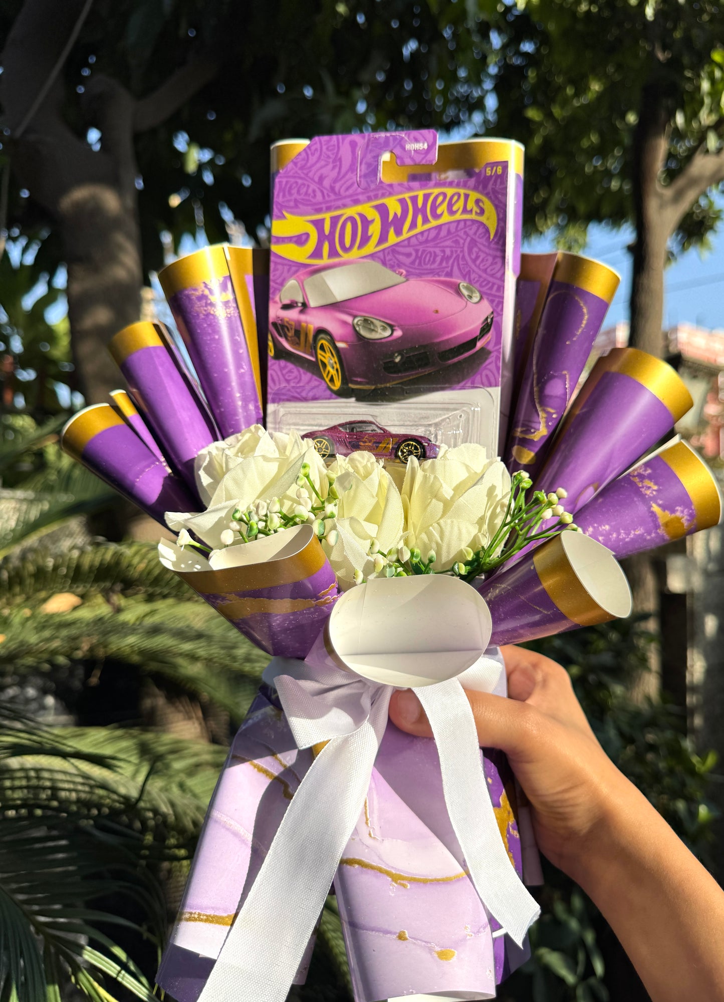 Porsche in Purple – Limited Edition Luxury Hot Wheels Bouquet