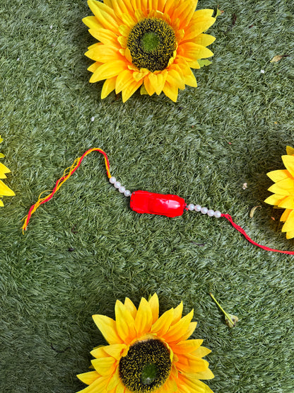 Red Porsche Hot Wheels Pearl Rakhi