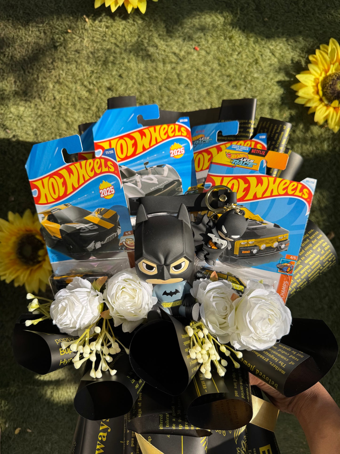 Batman Hot Wheels Premium Bouquet – Where speed meets the Dark Knight