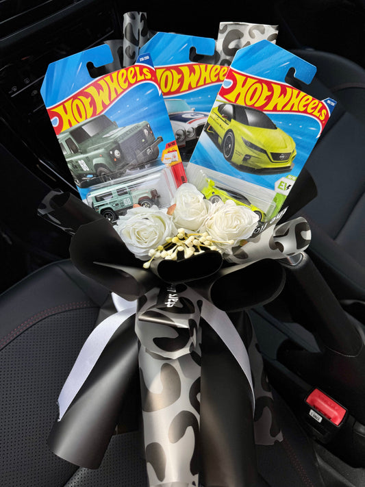 Premium Hot Wheels Bouquet – Icons on Wheels, Wrapped to Impress