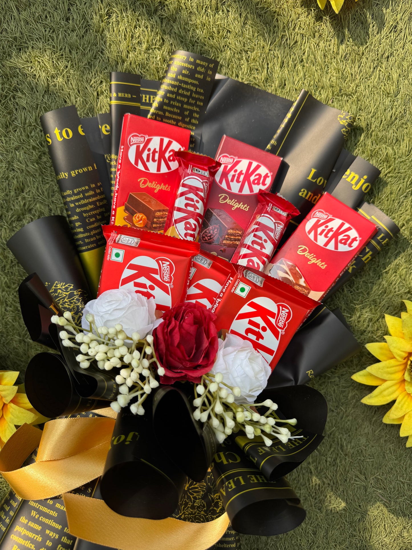 KitKat Delights Chocolate Bouquet – Layers of Love Wrapped in Bold Luxury