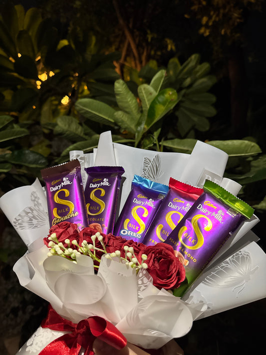 Dairy Milk Silk Chocolate Bouquet – A Delicious Expression of Love
