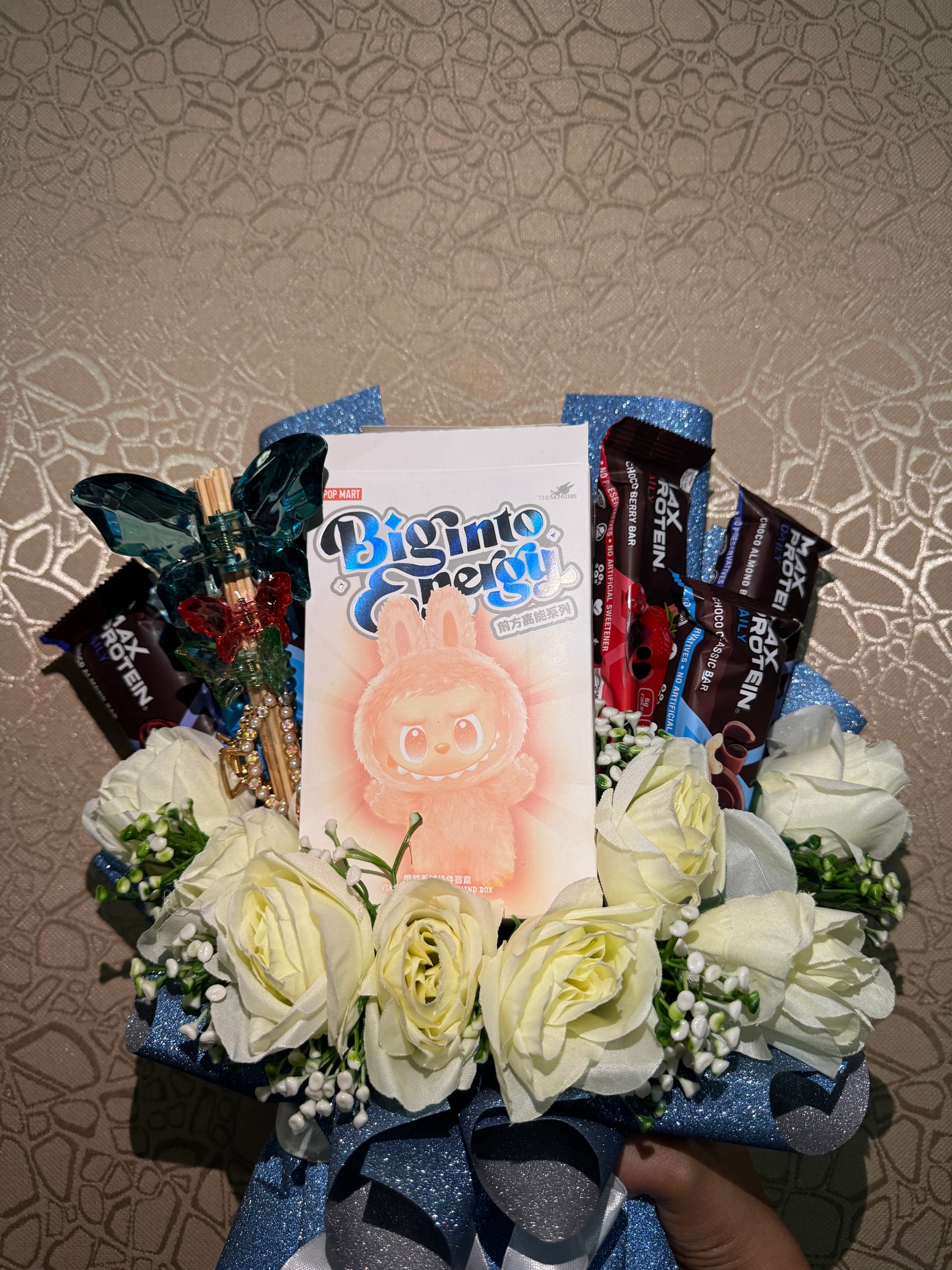 The Protein Bouquet - Strength Wrapped in Roses