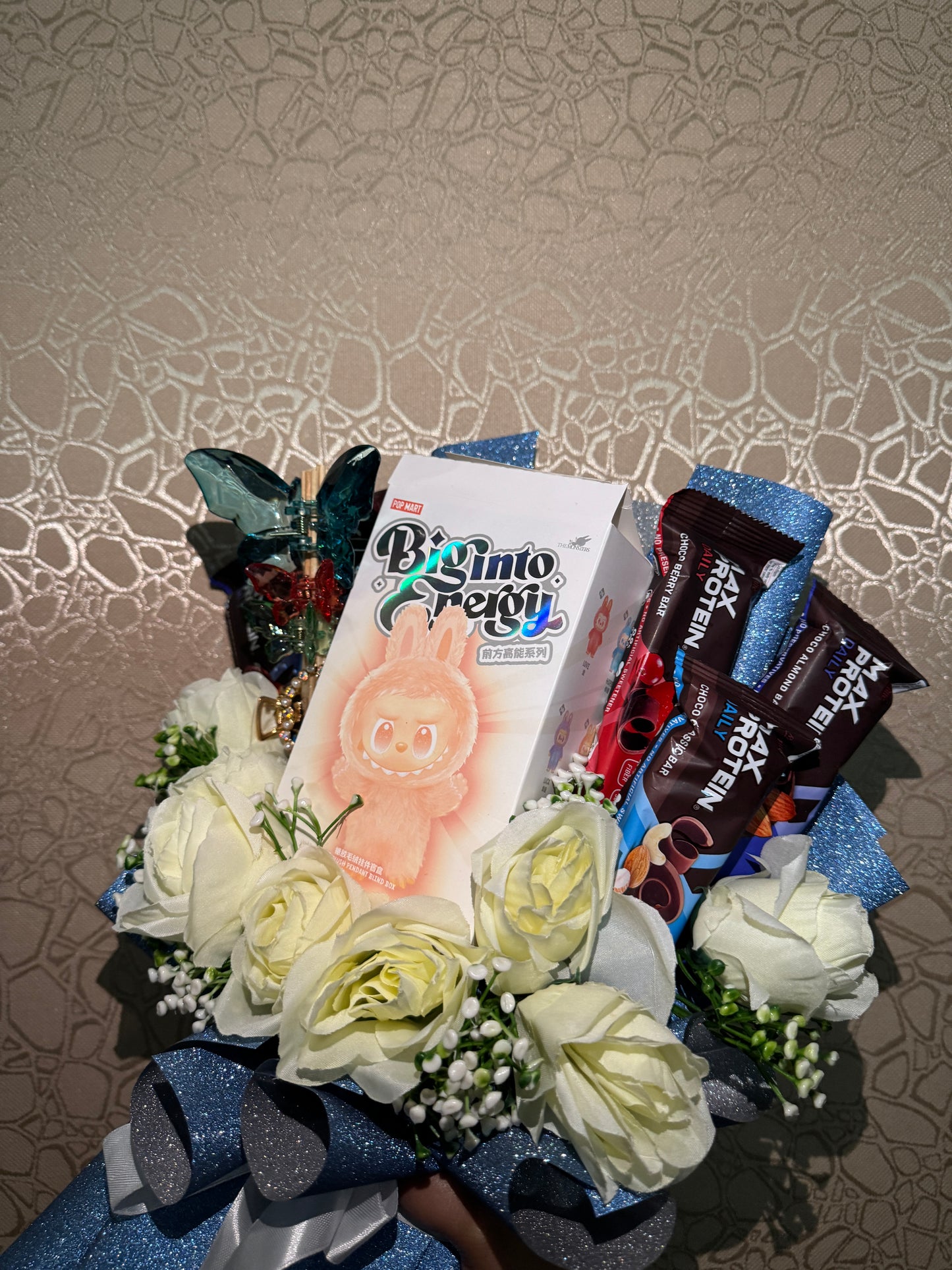 The Protein Bouquet - Strength Wrapped in Roses