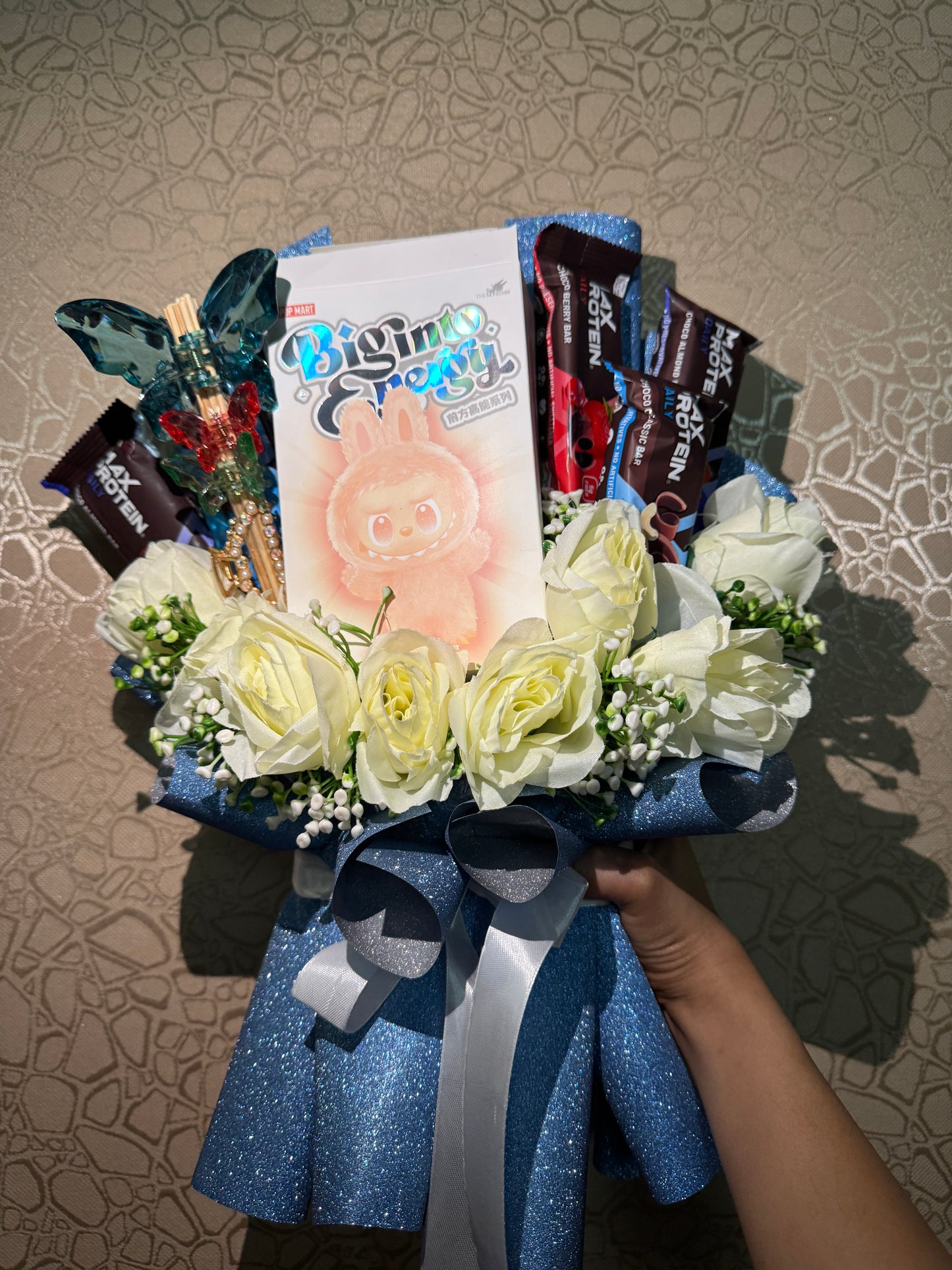 The Protein Bouquet - Strength Wrapped in Roses