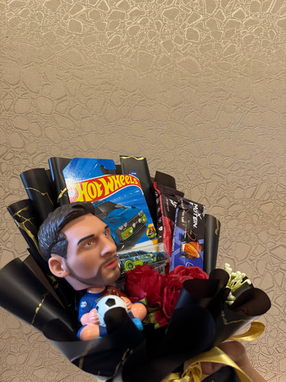 Football Fan Hot Wheels Protein Bouquet – For Champions at Heart