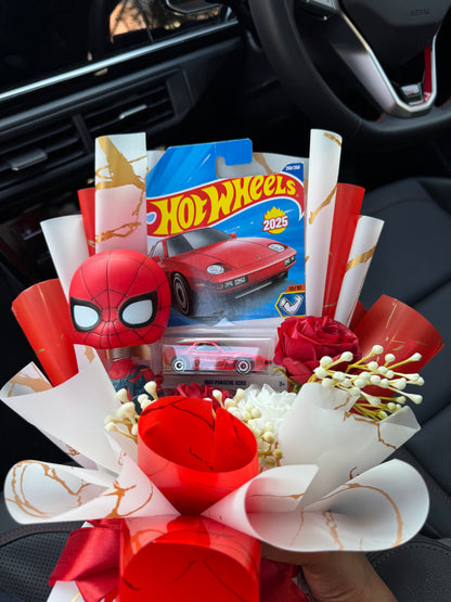 1983 Porsche 928S Hot Wheels Bouquet – Spider-Man love, felt deeply