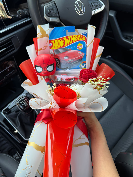 1983 Porsche 928S Hot Wheels Bouquet – Spider-Man love, felt deeply