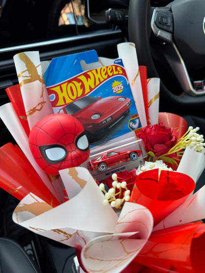 1983 Porsche 928S Hot Wheels Bouquet – Spider-Man love, felt deeply