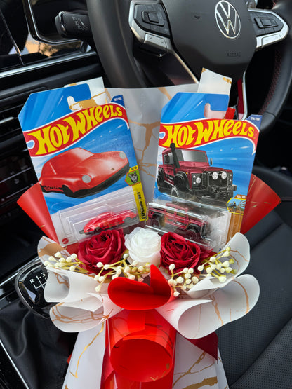 Defender and Porsche Hot Wheels Bouquet – Where adventure meets speed