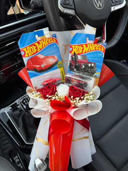Defender and Porsche Hot Wheels Bouquet – Where adventure meets speed