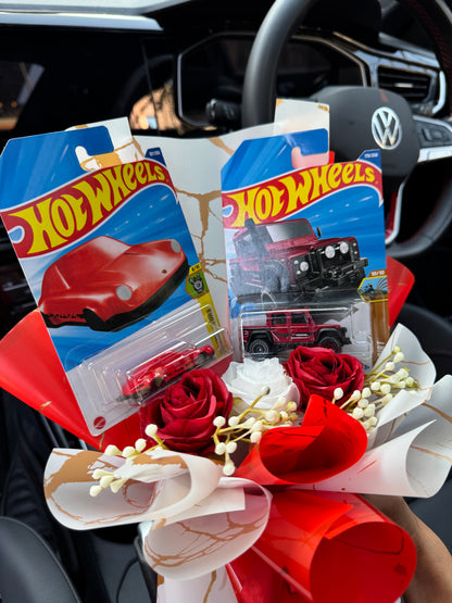 Defender and Porsche Hot Wheels Bouquet – Where adventure meets speed