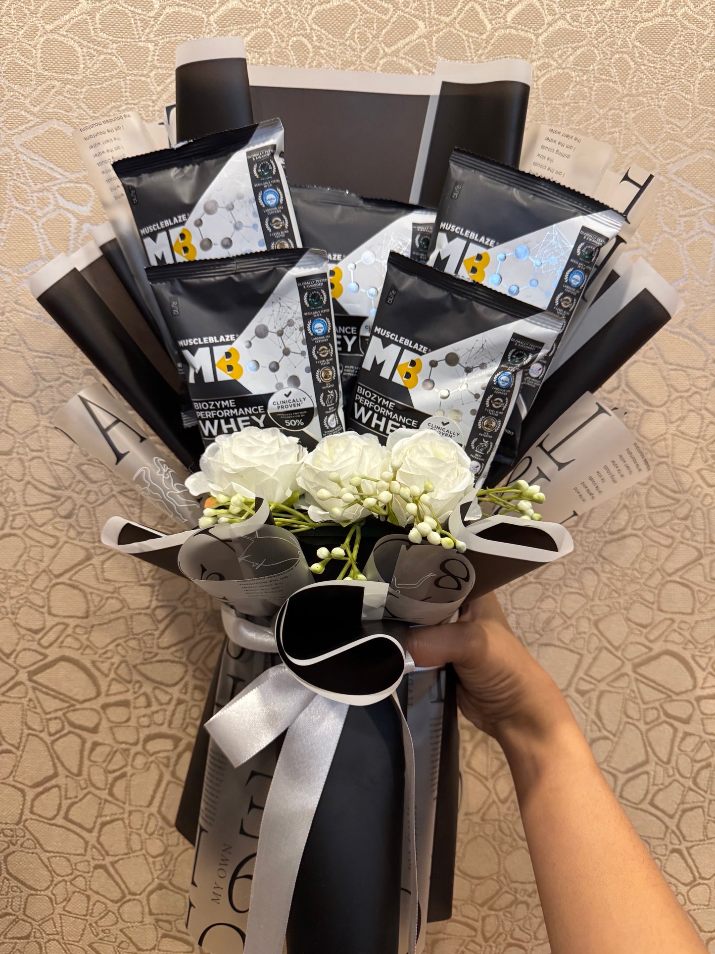 MuscleBlaze Protein Bouquet – Because real love builds muscle