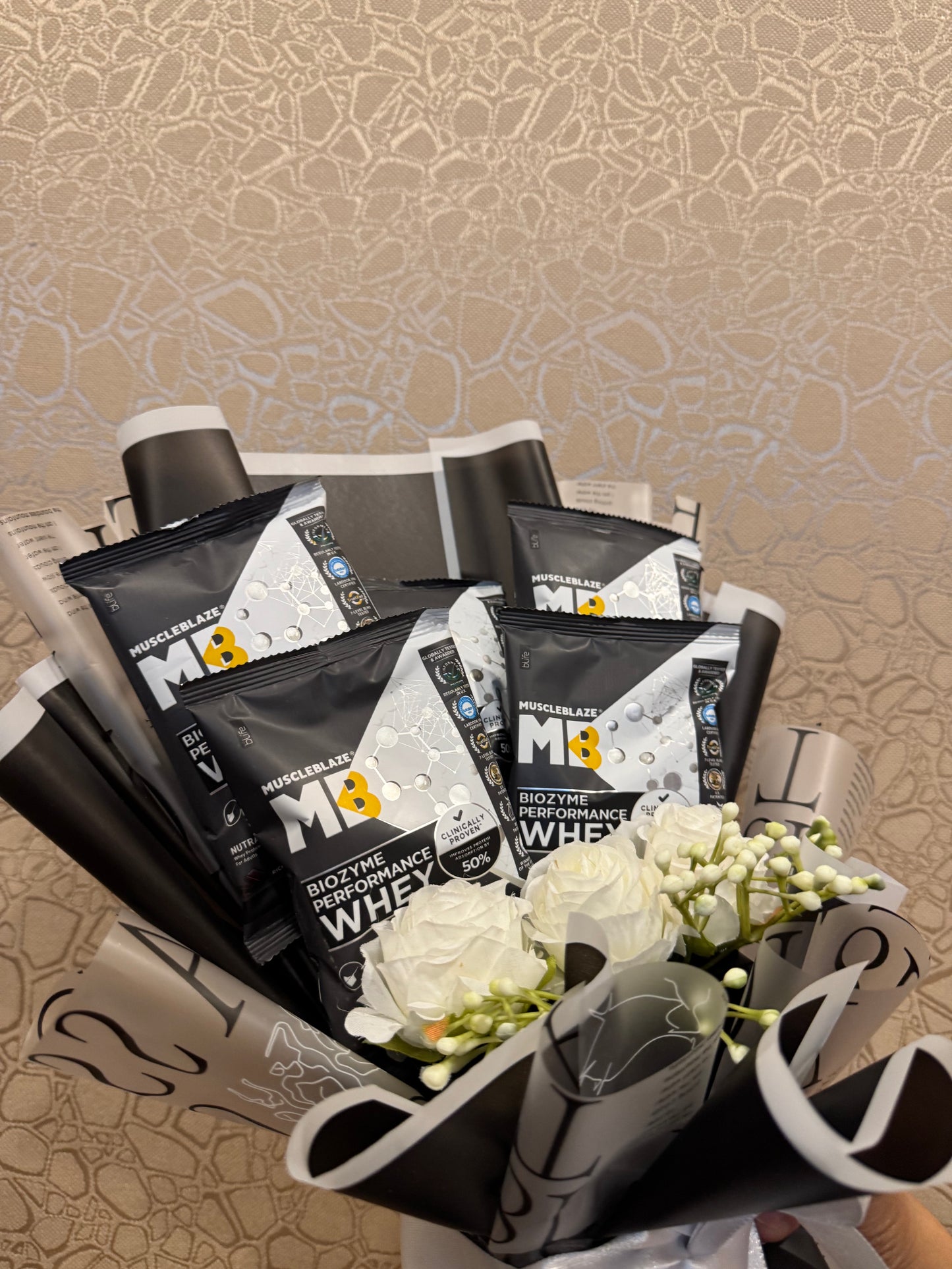 MuscleBlaze Protein Bouquet – Because real love builds muscle