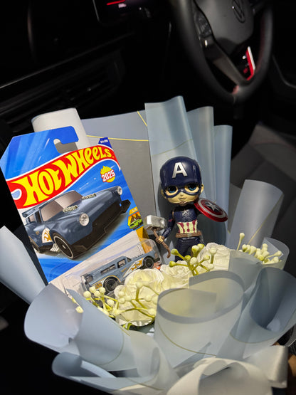 Captain America Hot Wheels Bouquet – A Surprise Worthy of the First Avenger