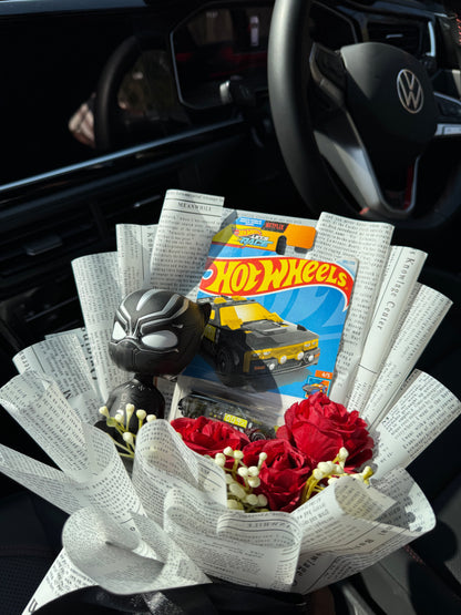 Black Panther Hot Wheels Bouquet – Born from Wakandan power
