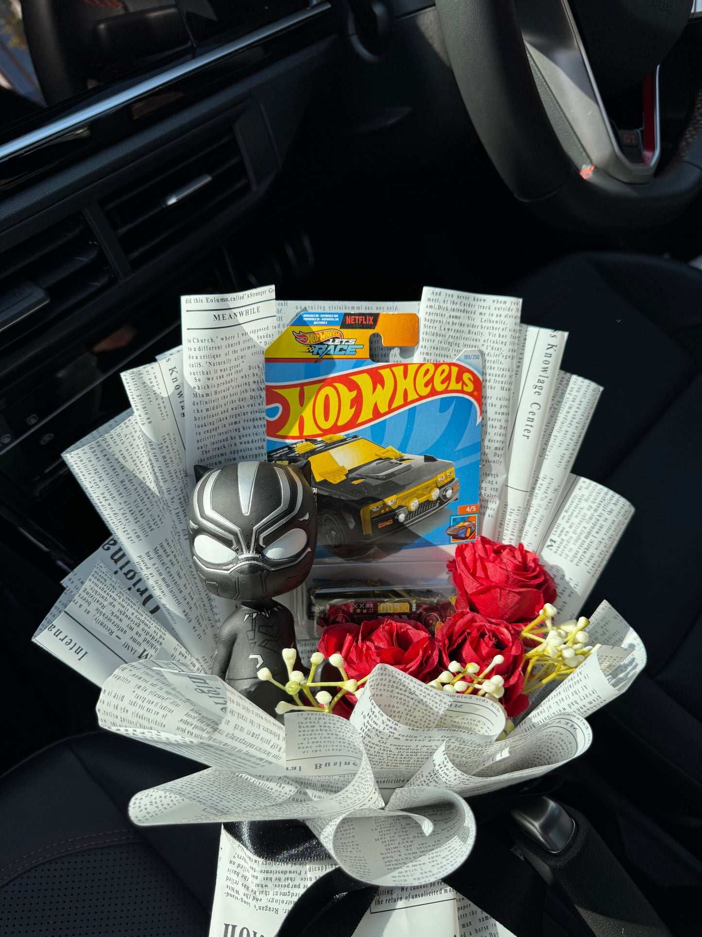 Black Panther Hot Wheels Bouquet – Born from Wakandan power