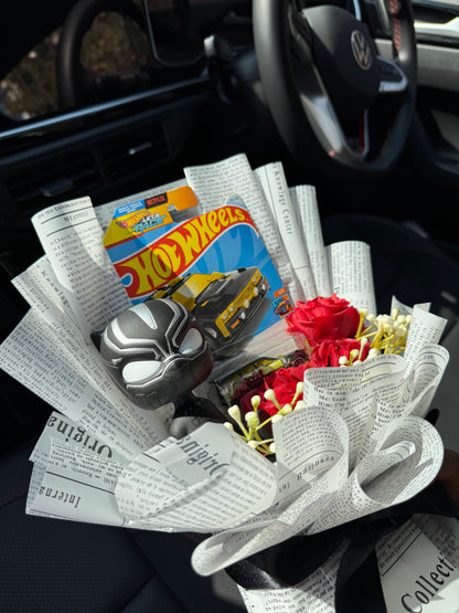 Black Panther Hot Wheels Bouquet – Born from Wakandan power