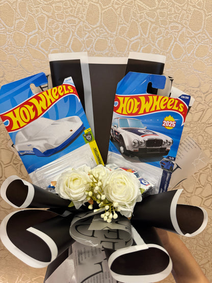 Jaguar & Porsche Hot Wheels Bouquet – Where Classics Meet Speed