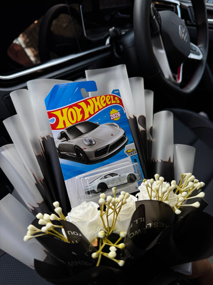 Porsche 911 Carrera T Hot Wheels Bouquet – For hearts that race in luxury