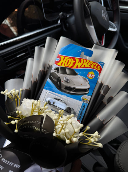 Porsche 911 Carrera T Hot Wheels Bouquet – For hearts that race in luxury